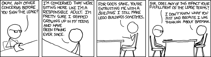 Getting a lease - copyright XKCD